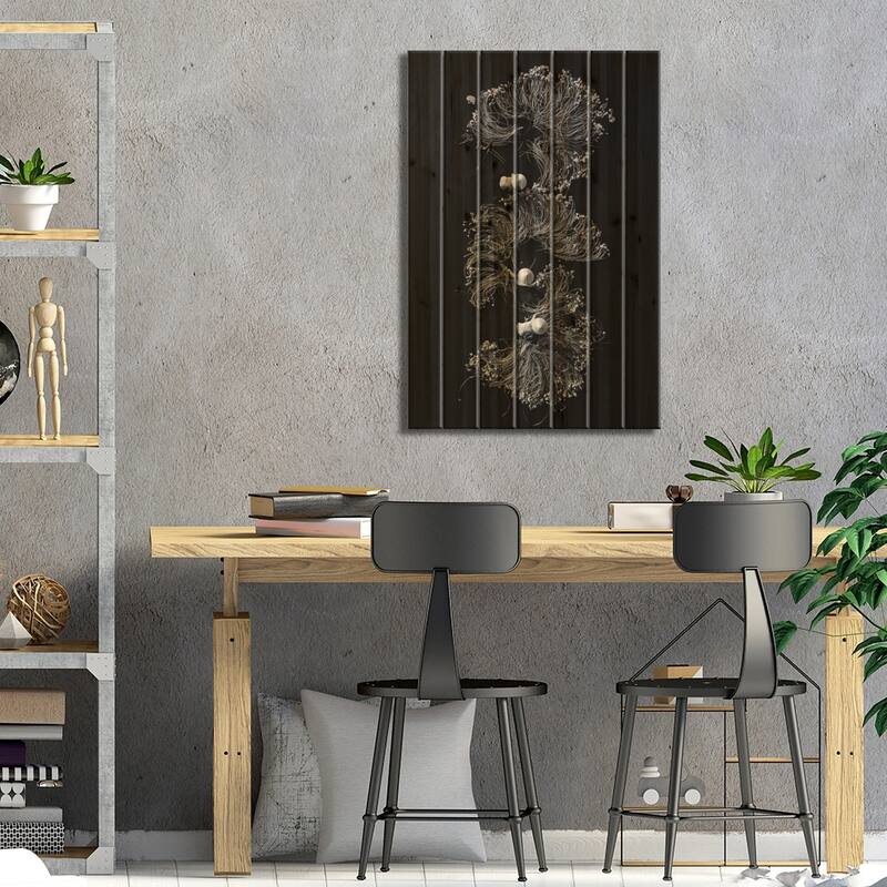 Waterlilies I Print On Wood by Trung Pham - Multi-Color