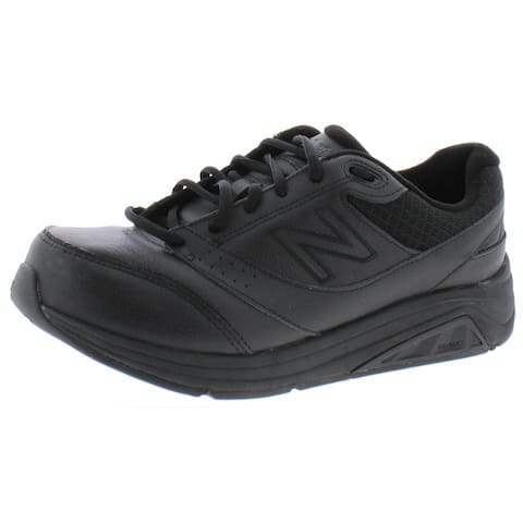 New Balance Womens 928v3 Walking Shoes Leather Cushioned Footbed - Black