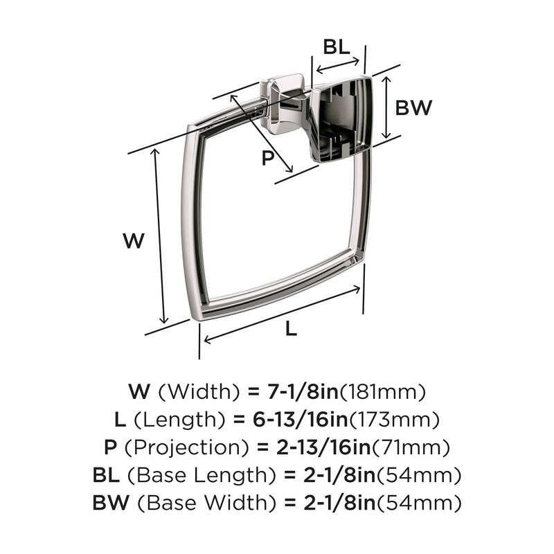 Amerock Revitalize 6-13/16" Wall Mounted Towel Ring