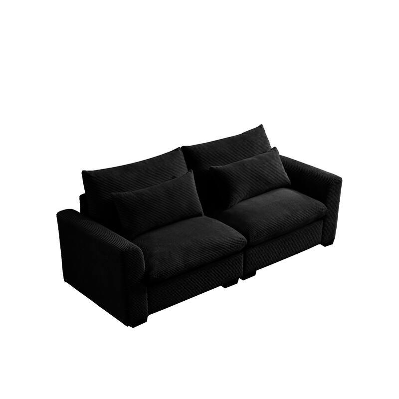 GDFStudio - Windsor Corduroy 2 Seater Sofa with Armrests