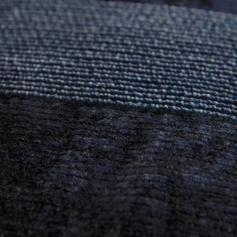 Rizzy Home Navy Solid Textured Throw Pillow