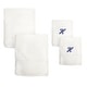 preview thumbnail 15 of 26, Sweet Kids 2-piece White Turkish Cotton Bath and Hand Towel Set with Royal Blue Monogrammed Initial H - White