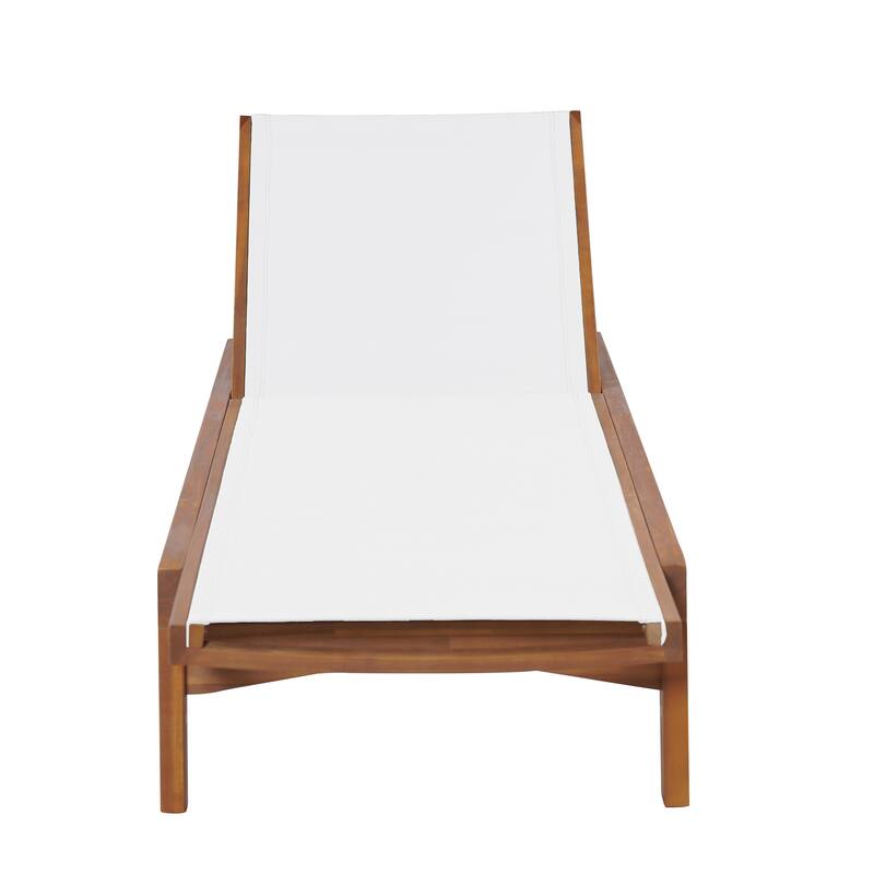 Christopher Knight Home - Orion Acacia Wood Outdoor Chaise Lounger