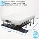 preview thumbnail 4 of 3, Ivation EZ-Bed (Full Size) Air Mattress w/ Deflate Defender Technology Dual Auto Comfort Pump