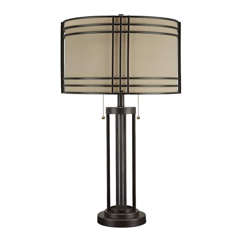 Hanswell Metal Table Lamp - 17"W x 17"D x 30"H