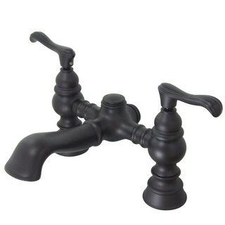 Kingston Brass Vintage Deck Mounted Clawfoot Tub Filler with Metal
