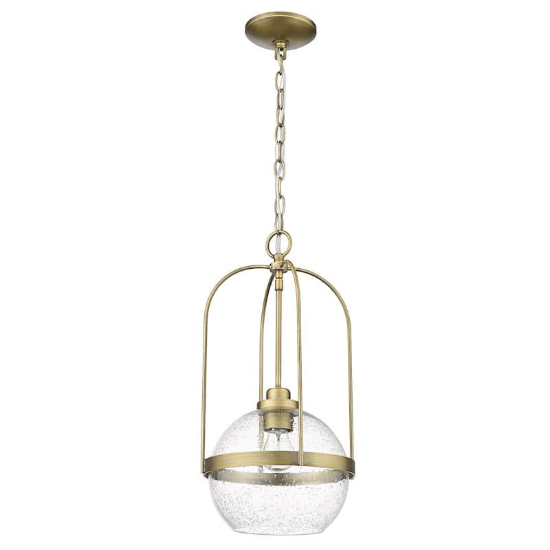 Devonshire 1-light Pendant w/ Clear Seeded Glass