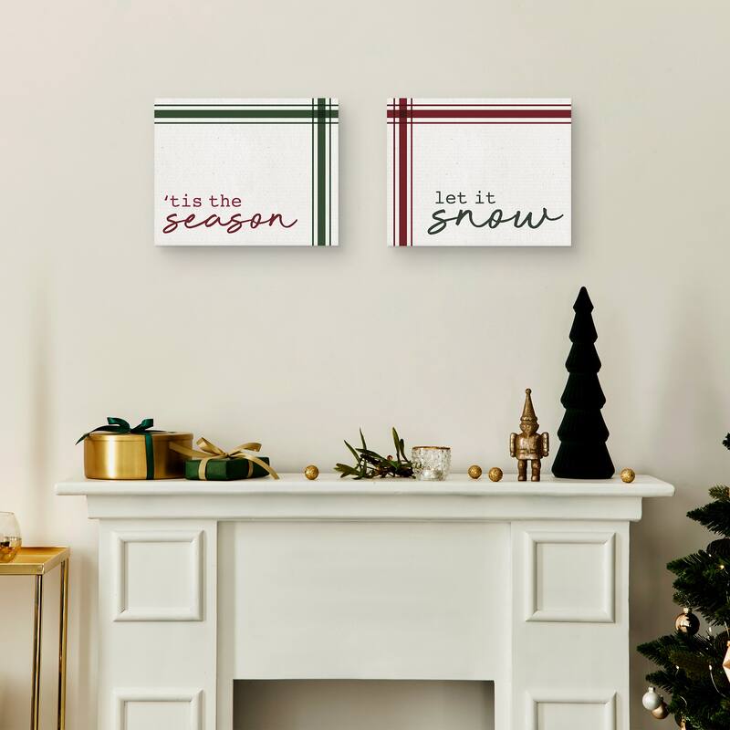 Good Tidings I & II by Wild Apple Portfolio Canvas Art Prints