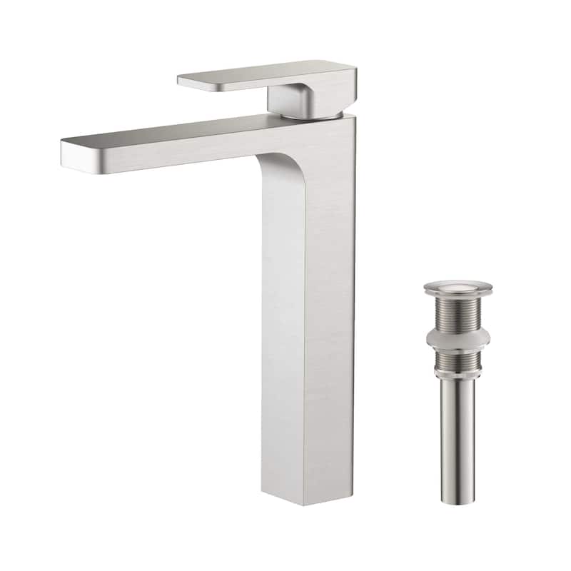 Blaze-T Single Handle Bathroom Vessel Sink Faucet - Brushed Nickel