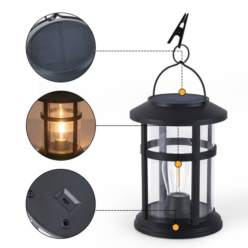 C Cattleya 4 Pack Outdoor Solar Lantern