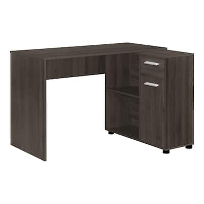 Contemporary L-Shaped Computer Desk with Storage Options, Compact Design, and Flexible Placement for Small Spaces