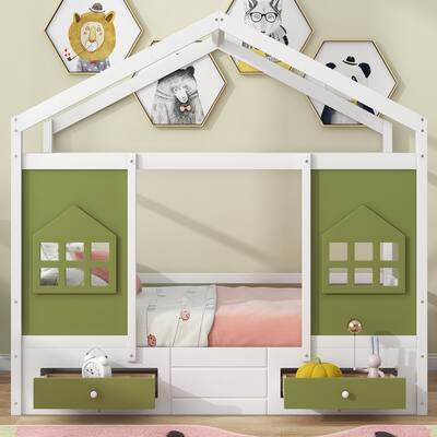 Kid-Friendly Design Twin Size Bed Kids Bed