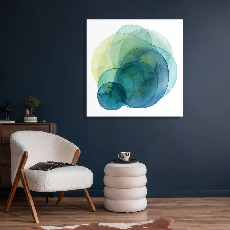 Empire Art"Evolving Planets I" Frameless Tempered Art Glass Wall Art