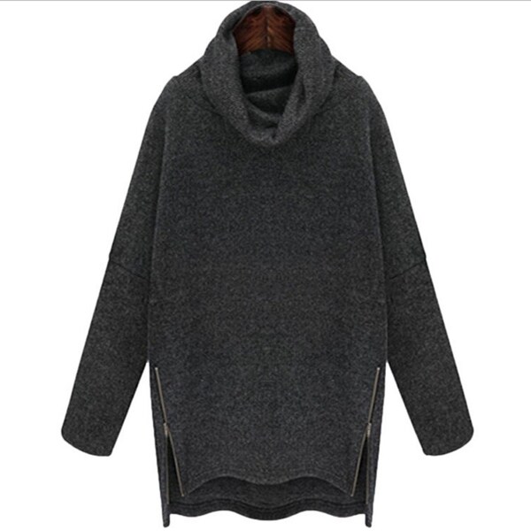 long zipper sweater