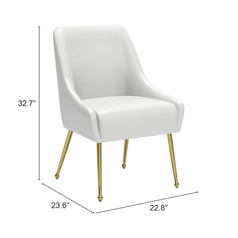 Maxine Dining Chair Gray & Gold