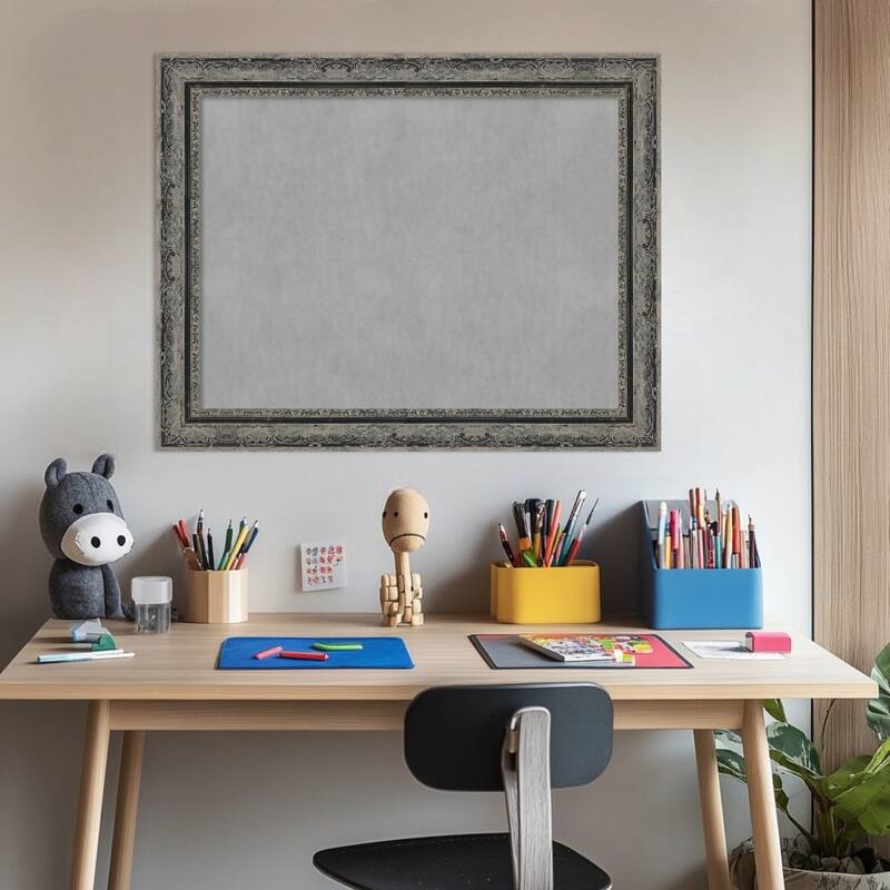 Amanti Art Filigree Gloss Black Framed