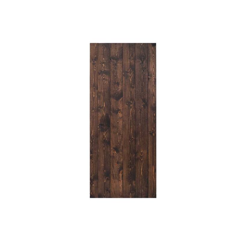 Coast Sequoia 36in x 84in K Series Pine Wood Sliding Barn Door With Hardware Kit