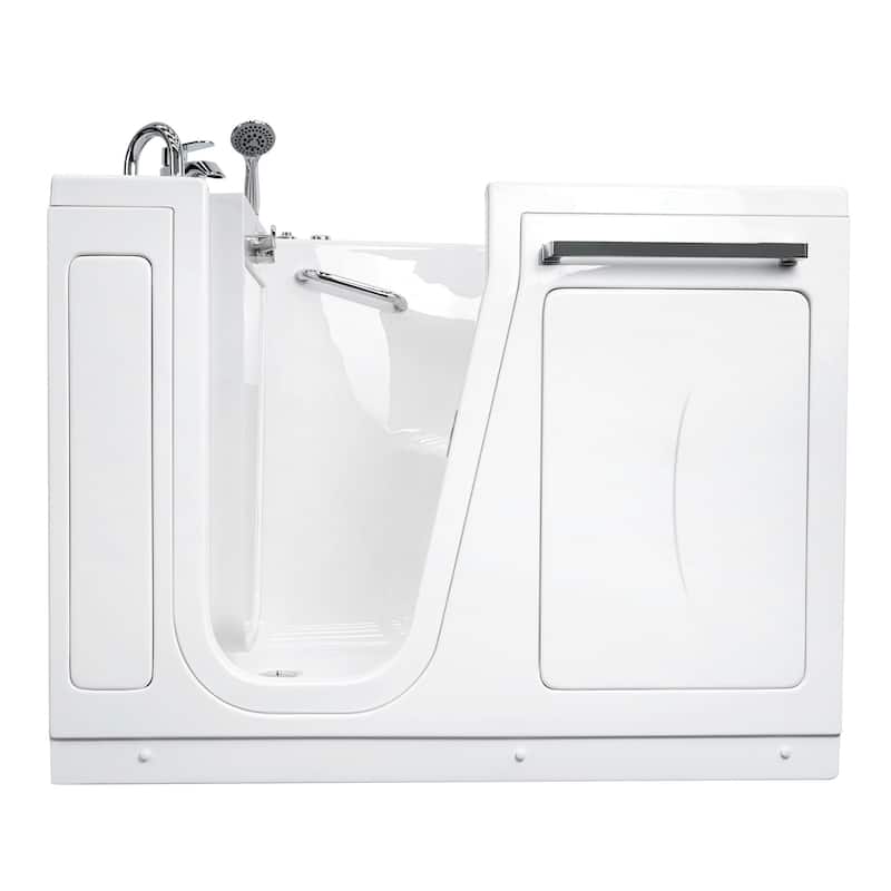 Ella Zen Acrylic Hydro Massage Walk in Tub 30"x52", 2 Piece Faucet