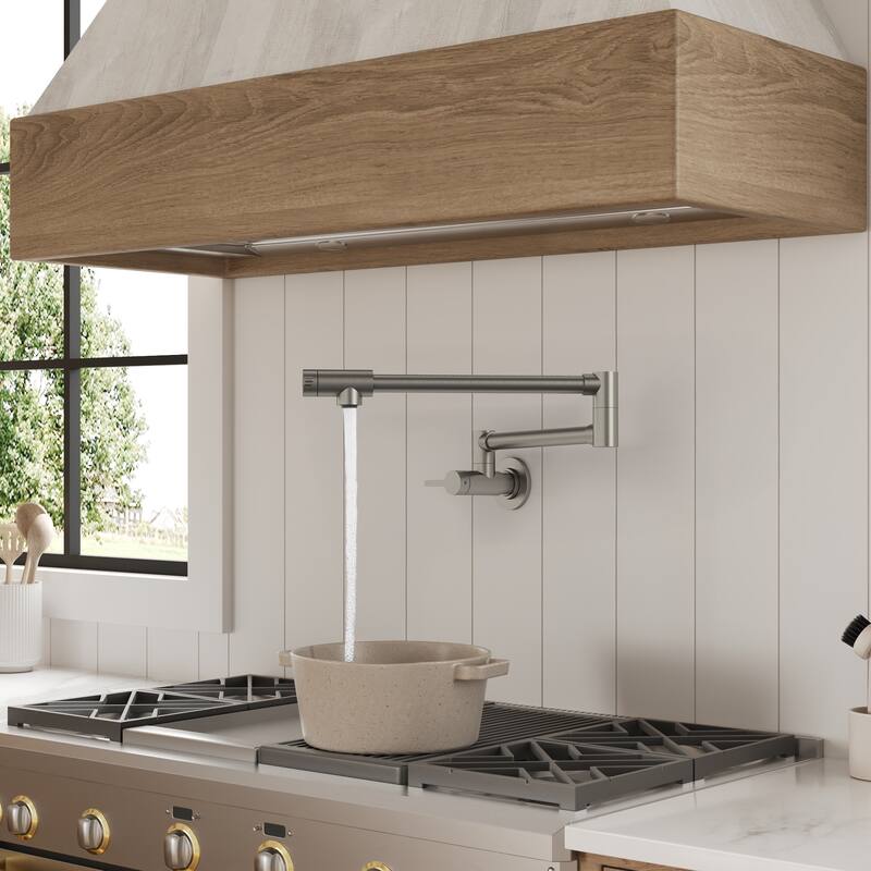 Wall Mounted Cold-Water Pot Filler,Folding Kitchen Faucet