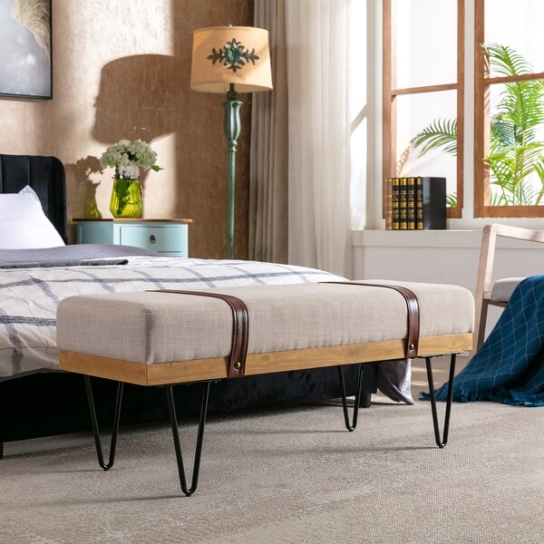 Contemporary bed bench on sale