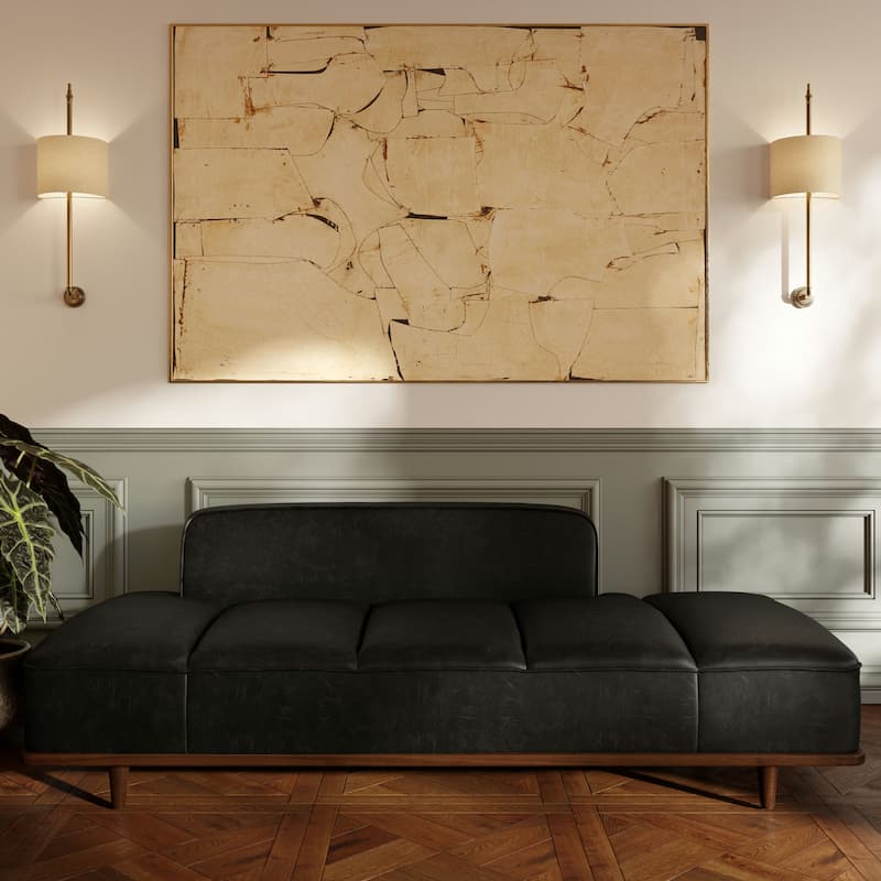 Poly & Bark Jasper Daybed - Full Grain Genuine Italian Leather