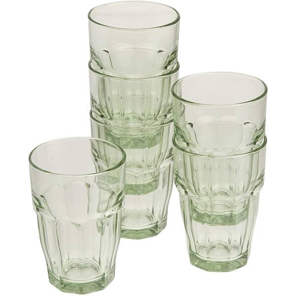 BORMIOLI ROCCO Verres Diamond 470ml - Lot De 6 Verres Transparents Élégants Pour Boissons