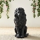 preview thumbnail 11 of 55, Glitzhome MGO Majestic Sitting Guardian Lion Statues Porch Sculpture Outdoor Indoor Set of 2