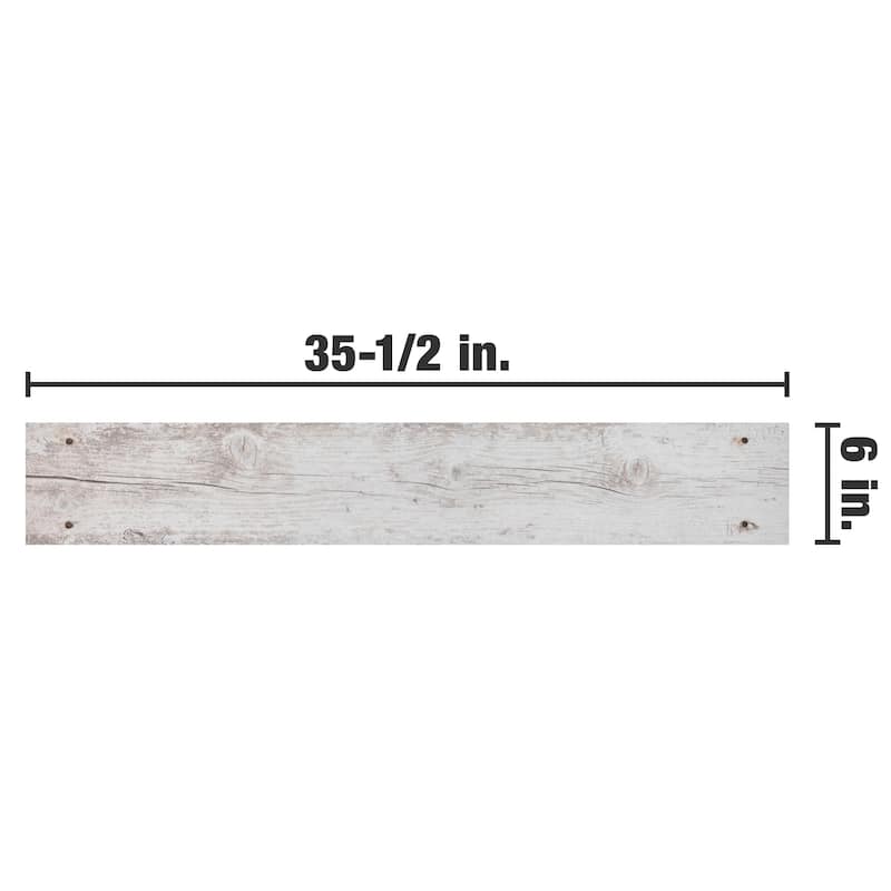 Merola Tile Bois Beige 6" x 35-3/8" Porcelain Floor and Wall Tile