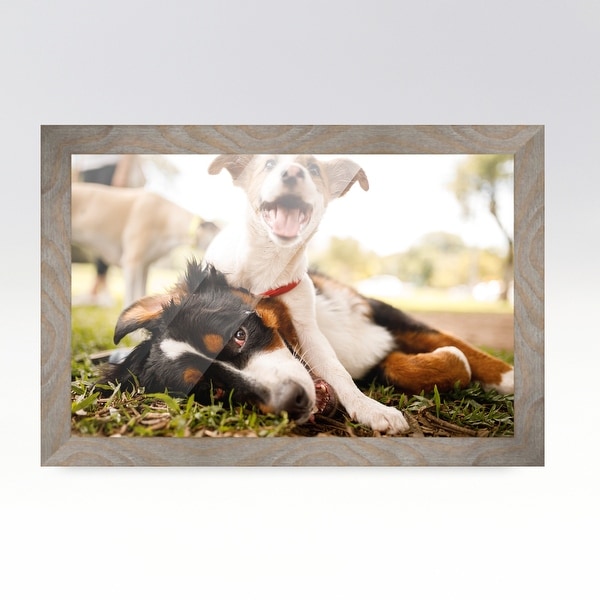 12x10 Brown Picture Frame - Wood Picture Frame Complete with UV