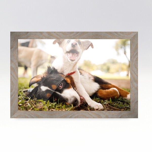32x35 Brown Picture Frame - Wood Picture Frame Complete with UV