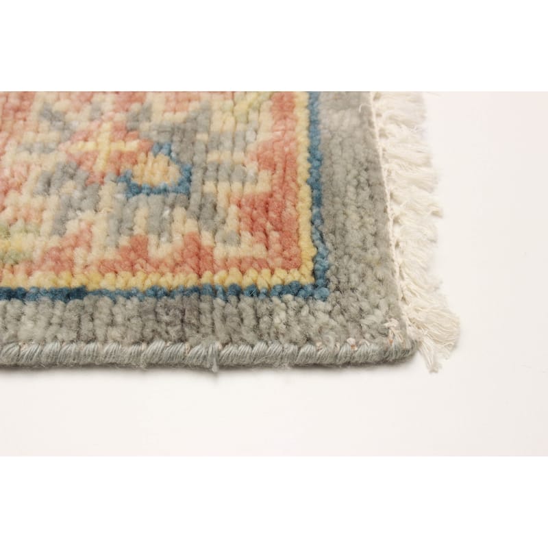 ECARPETGALLERY Hand-knotted Jules Serapi Grey Wool Rug - 5'0 x 8'1