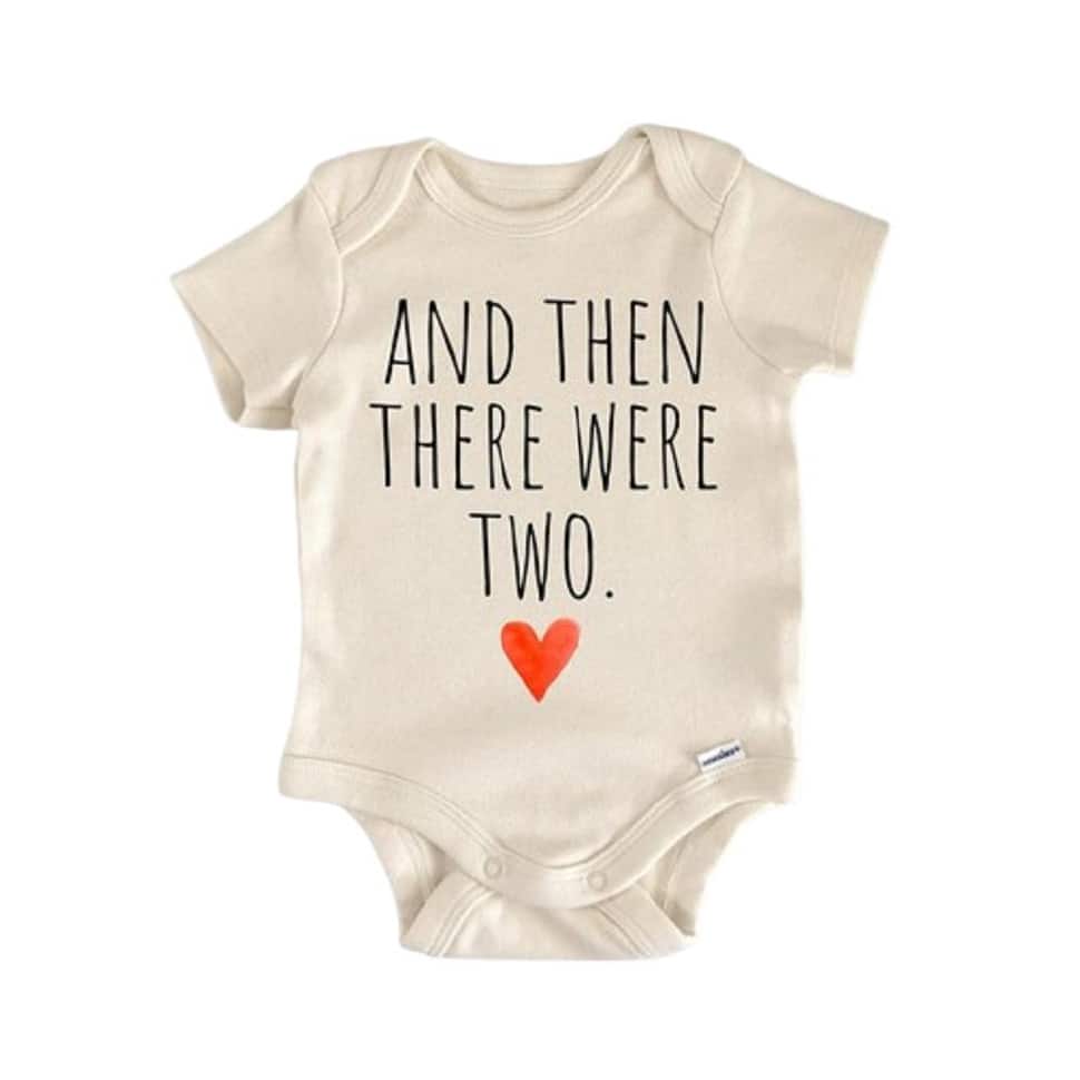 2nd Baby Pregnancy Announcement - Baby Boy Girl Clothes Infant Bodysuit Funny Cute