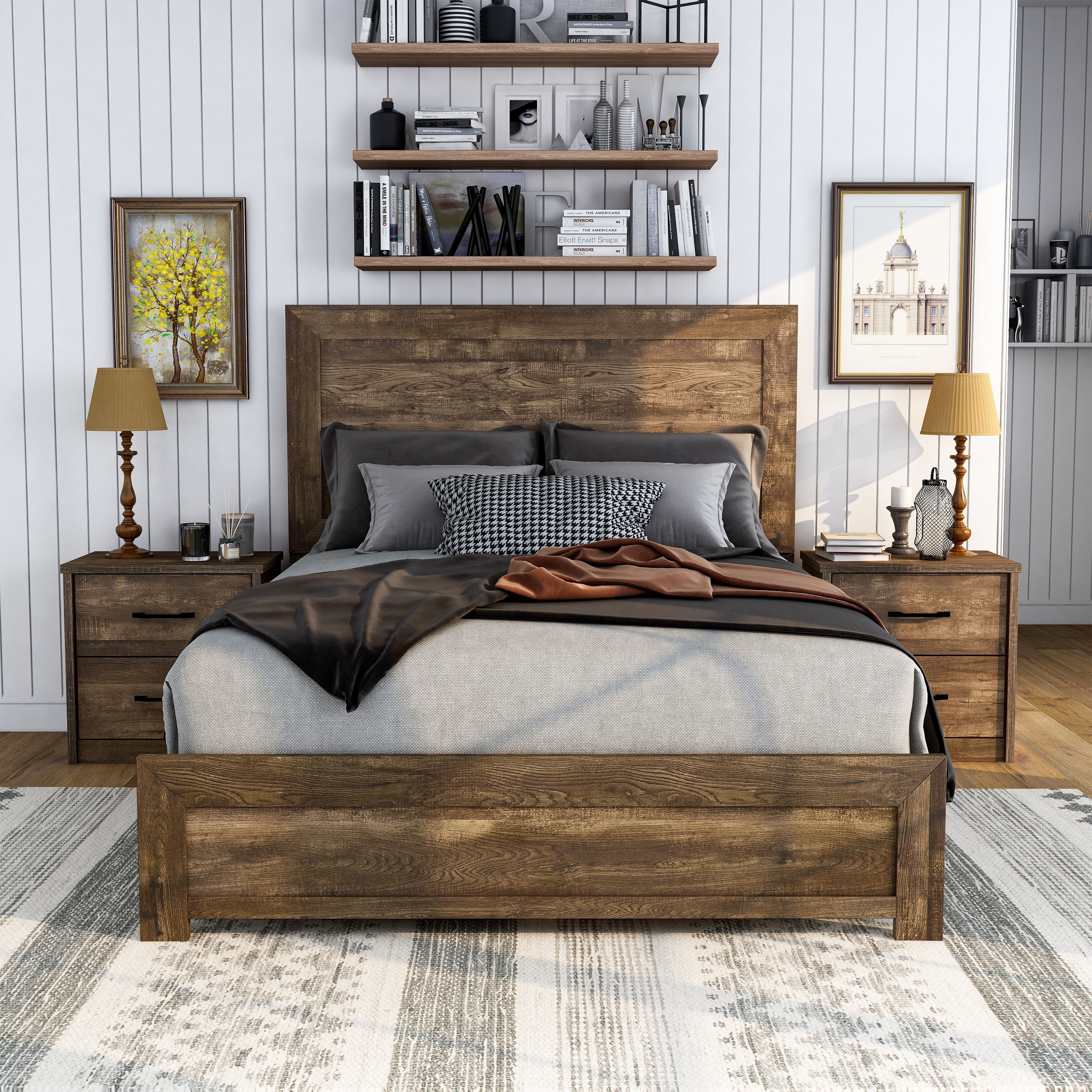 Solid walnut new arrivals bedroom set