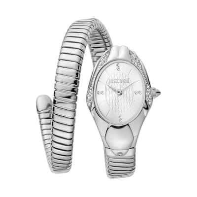 Just Cavalli Women's JC1L183M0015 Quartz Watch - Silver-Tone