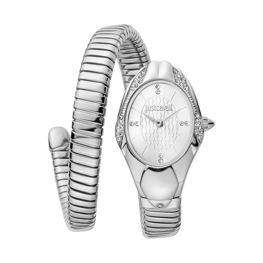 Just Cavalli Women's JC1L183M0015 Quartz Watch - Silver-Tone
