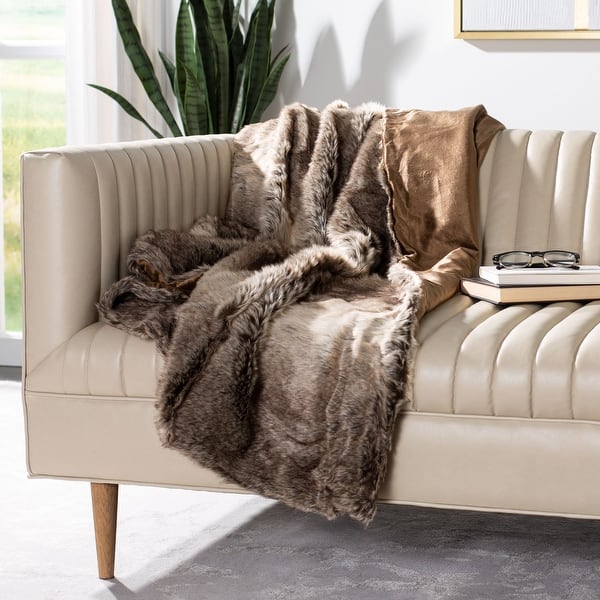 slide 2 of 3, SAFAVIEH Luxe Sheen Coco 50 x 60-inch Throw Blanket