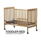 preview thumbnail 18 of 16, 3-In-1 Convertible Crib , Made Of Sustainable Pinewood, Non-Toxic Finish, Comes With Locking Wheels, Wooden Nursery Furniture