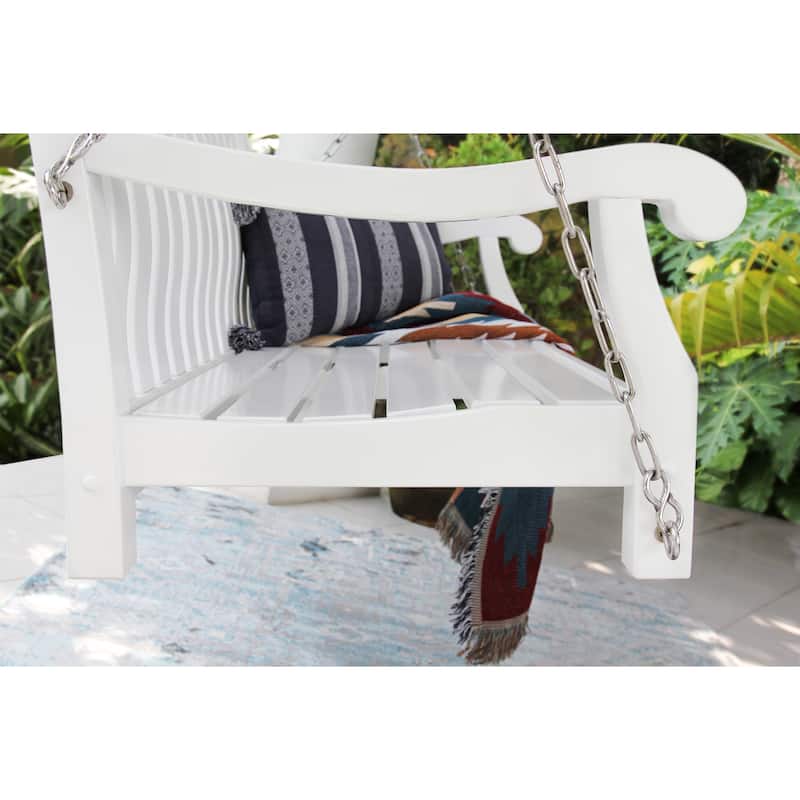 Cambridge Casual Lyon Mahogany Wood Porch Swing