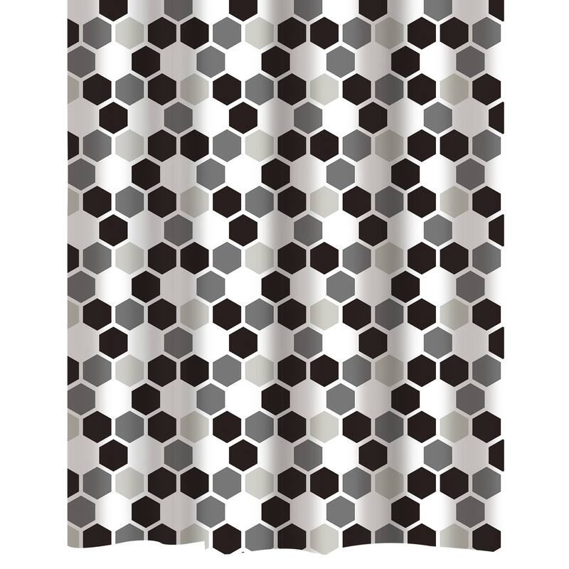 Bath Bliss Shower Curtain Honey Comb Design