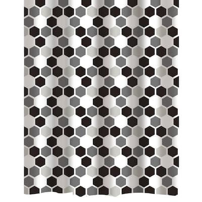 Bath Bliss Shower Curtain Honey Comb Design