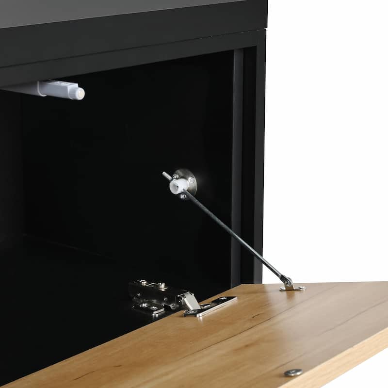 Adjustable TV Stand with Solid Colors and Wood Tones