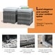 preview thumbnail 4 of 26, Outdoor Rattan Ottoman Set of 2 – Weather-Resistant Wicker Footstool with Thick Cushion