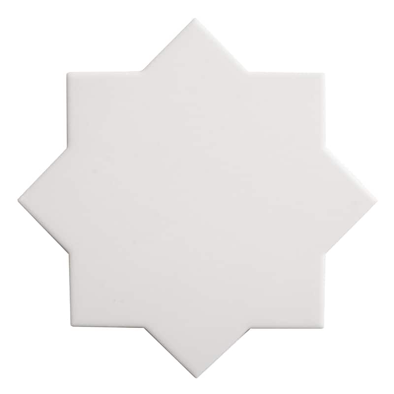 Seville 7" Star with 5" Cross Matte Porcelain Wall and Floor Tile (10.62 sq ft/case) - 68 Pack