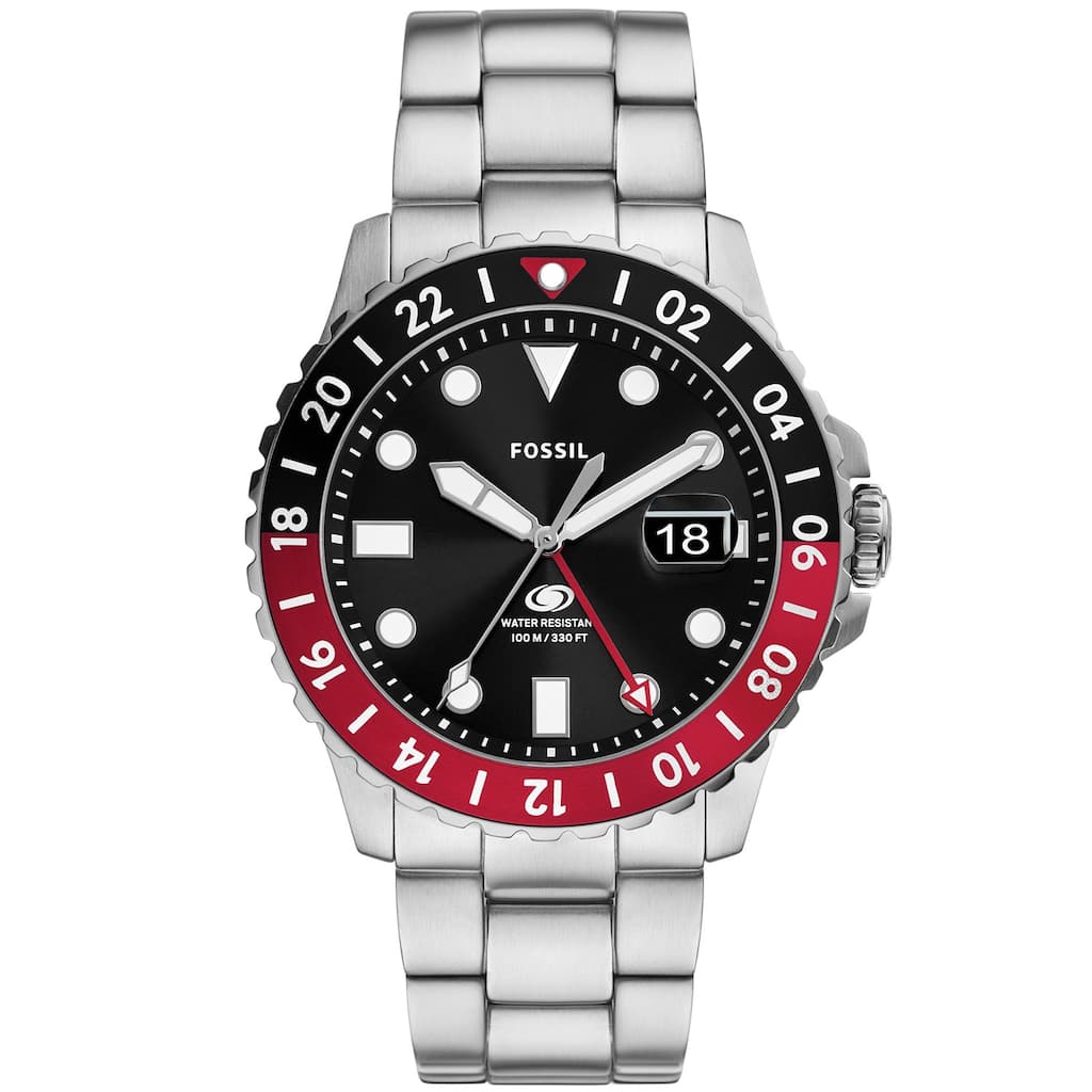 Fossil Men's Blue GMT Black Dial Watch - FS6092 - 6 (36)