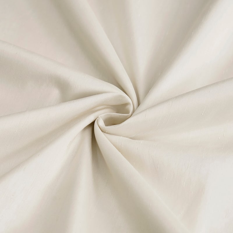 Exclusive Fabric Ruched Textured Faux Dupioni Silk Curtain (1 Panel)