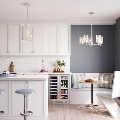 Millennium Lighting Ashli 1 Light Pendant with Clear Honeycomb Glass Shades