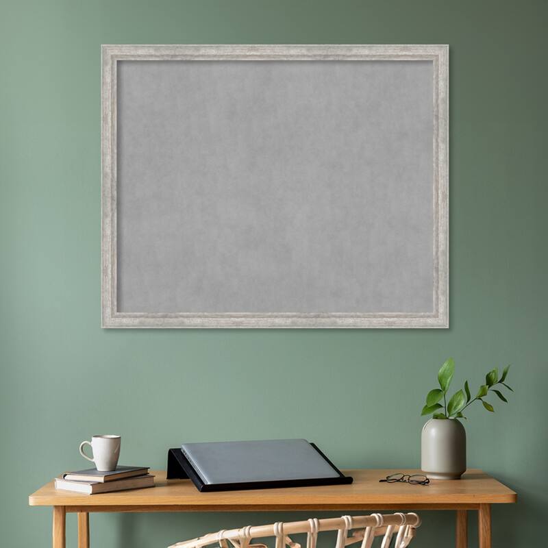 Amanti Art Angled Silver Framed Magnetic Board