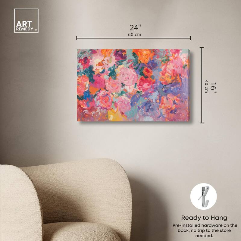 Kaleidoscope of Color Canvas by Art Remedy, Gallery Wrapped