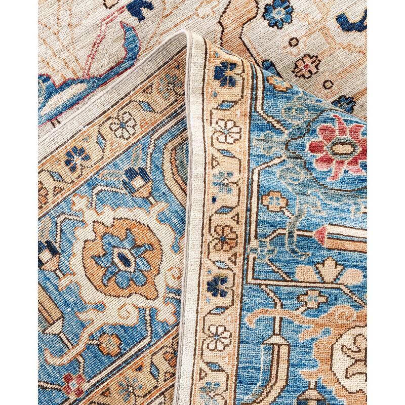 Serapi One-of-a-Kind Hand-Knotted Area Rug - Ivory - 8' 11" x 11' 10"