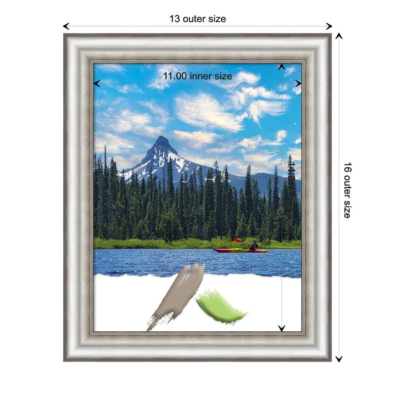 Salon Silver Narrow Picture Frame, Photo Frame, Artwork Frame